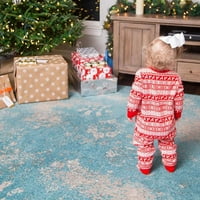 Porodica koja odgovara pidžamama Božić dva pamučna PJS kombinezona za spavanje i odrasle za spavanje