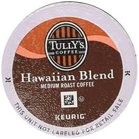 Keurig, Tully's Havajska mješavina, srednja pečena kafa Extra BOLD K-CUP Single Servis