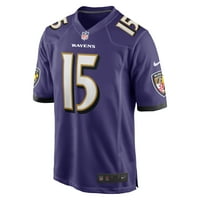 Muški Nike Nelson Agholor Purple Baltimore Ravens Game dres