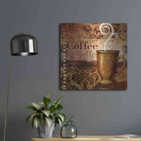 Luxe Metal Art 'Coffee Coffee' by Viv Eisner, Metalna zida Art, 24 X24