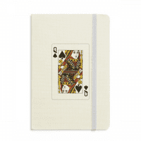 Igranje karata Spade q uzorak Notebook službeni tkanini Tvrdi pokrivač Klasični dnevnik časopisa