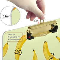 Smiljanja bananasglassess Lightboard Clipboard ploča za njegu drveta i povucite za standardno pismo