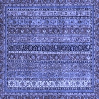 Ahgly Company u zatvorenom kvadratu Orijentalno plava modernih prostirki, 6 'kvadrat