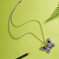 Ogrlice Ausyst za žene dame dame leptir ogrlica boja kapljenje ogrlica za ulje nakit Duatar dodaci Nakit