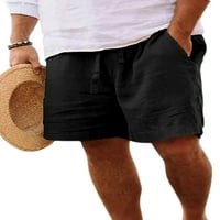 Rejlun muške ljetne kratke hlače na srednjim dijelom struka Čvrsta boja Plaže Kratke hlače Redovita