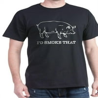 Cafepress - pušio bih tu smiješnu majicu svinja - pamučna majica