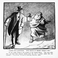 Wilson Cartoon, 1913. nCartoon s predsjednikom Woodrow Wilson-om Louis M. Glakens u 'Puck' 1913. Poster
