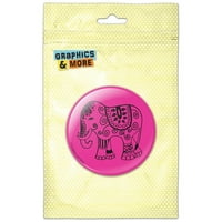 Oslikani slon ukras India Pink Pinck gumb Pin značka