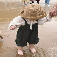 Gupgi novorođene dječje djevojke djeca casual čipke zamke Ljetna slama kapa za sunčanje