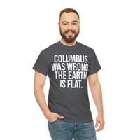 Kolumbus ravna zemljani grafička majica, veličina S-5XL