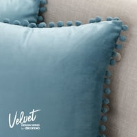 Deconovo od dekorativnog pom Poms jastuk navlake Velvet jastuk pokriva kvadratne plišane jastuče sa