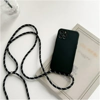 Kućište za telefon, Crossbody ogrlica remen za remen kabel tekući silikonski poklopac za iPhone Pro