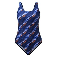 Aaiyomet stražnji izrez Tanak trbušni ženski kupaći kostim kupaći kostim Striped Courping Coumiumwes