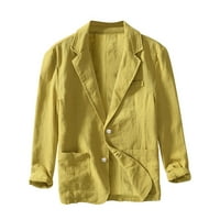 LisingTool vrhovi Business Casual Suit jakne Muška labava modna modna čvrsta boja Jednoslojni odijelo