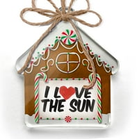 Ornament ispisano jedno oboljeno volim sunce božićno neonblond