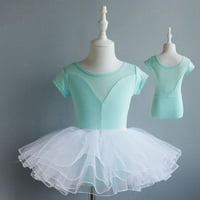 Baletska haljina Baozhu Kids Girls Ballet Tutu Dance haljina Djeca Djeca Balet Leotard kratki rukav