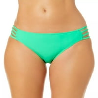 California Waves Junior's Strappy Hipster Bikini dno kupaći kostim zelene veličine X-Veliki