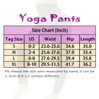 Žene visokog struka juniorkih pantalona guraju elastične joge hlače sportske fitness ubrzane hlače za