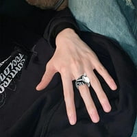 Napomena Prstenovi Personalizirani prsten muški dominantni hop trendsetter prsten Versatilni retro samo zadivljujući prsten podesivi otvoreni prstenovi