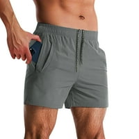 Muška ljetna moda Jednostavna plaža na plaži Čvrsta boja Sportska fitnes Slobodne hlače sa džepom kratke