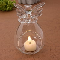 Angel Glass Crystal Viseći čaj Svjetlo Zadržavač svijeća Početna Dekoracija za svijećnju Svijećnica