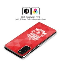 Dizajni za glavu Službeno licencirani Liverpool Football Club Crest Crveni geometrijski tvrdi slučaj Kompatibilan sa Samsung Galaxy S 5G