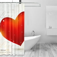 180x Ljubavno srce Tematske valentine Kućni dekor Kupatilo za zavjese Tuš za tuširanje Kupatilo Zavjese