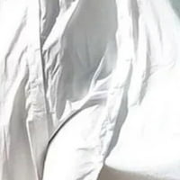 Homodles jesenska haljina za ženske tiskane bijele veličine xxl