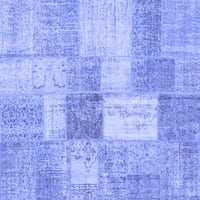 Ahgly Company u zatvoreni kvadratni patchwork plavi prijelazni prostirci, 5 'kvadrat