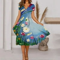 Yubatuo ženske oblače žensko proljeće i ljetni modni modni s kratkim rukavima s kratkim rukavima s kratkim
