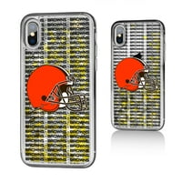 Cleveland Browns iPhone Tekst Backdrop dizajn Glitter futrola