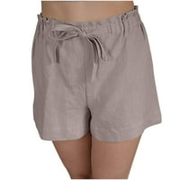Zzwxwb kratke hlače za žene Žene Žene ljetne kratke hlače sa visokim strukom patentni zatvarač čvrste