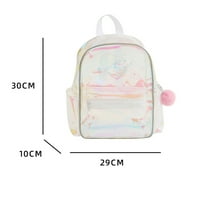 Prozirni ruksak u obliku srca za djevojčice, tinejdžeri - podesive naramenice, veliki kapacitet, vodootporan, idealan za školske knjige i pribora