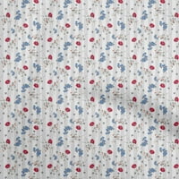 Onuoone Georgette viskoza svijetlo sive tkanine cvjetne opsega za quilling ispisuje šivanje tkanine