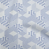 Onuone pamučni dres svijetlo plavi tkanini Geometrijski MI Craft Projekti Dekor Tkanina Štampano od