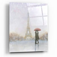 Epic Art 'Eiffel Romance' by Marco Fabiano, akril staklena zida Art, 24 x24