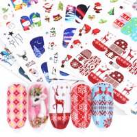 Božićne naljepnice za nokte za snijeg Božićne naljepnice Sve inkluzivne noktiju samoljepljenice za samoljepljenice