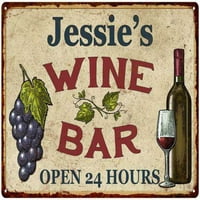 Jessie's rustikalni vinski bar potpisan zidni dekor kuhinja Poklon mat mat finish metal 116240056475