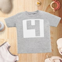 Trgovina 4ETH rođendan trke Broj automobila Toddler's Pamučna majica 4T Heather Grey