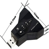 do vanjskog adaptera zvučne kartice Leihong Virtual 7. Priključak za dvostruki mikrofon i slušalica