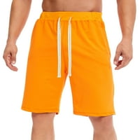 Muški fitness sportske kratke hlače Elastične struke ravno obrezive hlače, ležerne u džepne pantalone