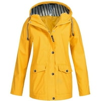 Zimska prodaja Ženska puna kišna jakna na otvorenom plus veličina vodootporna kapuljača s kapuljačom