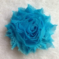 Rosarivae Shabby Cvijeće Šifonske tkanine ruže Čvrsti boja Štampani dodaci za kosu Shabby Chiffon Cvijeće