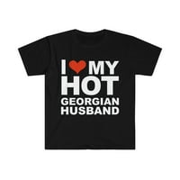 Volim moj hot gruzijski suprug bračna supruga Gruzija unise majica S-3XL