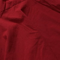 Uorcsa muške hlače elastični struk pune dužine Nova labava obuka za mlade muške hlače crvene veličine