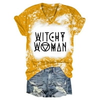 Majice za žene smiješna s cvjetnim šljivom za žene Thirt Crew izrez Vintage kratki rukav Graphic Popular