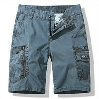 Hlače za muške ljetne casual teretne kratke hlače Lagane vanjske radne hlače hlače sa patentnim zatvaračem
