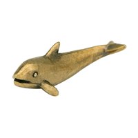 Fule čvrste mesingane figurice za dupine Vintage Sea Životinjski mali statue Desktop ukrasi