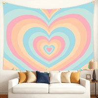 Estetska tapiserija za djevojčicu, bok boipi u obliku srca, zidni dekor tapiserije, zidni tapise za