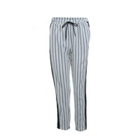 Muške trake s prugastim hlačama trčaju ležerne pantalone s duksevima Slim Fit Sport Teretane pantalone